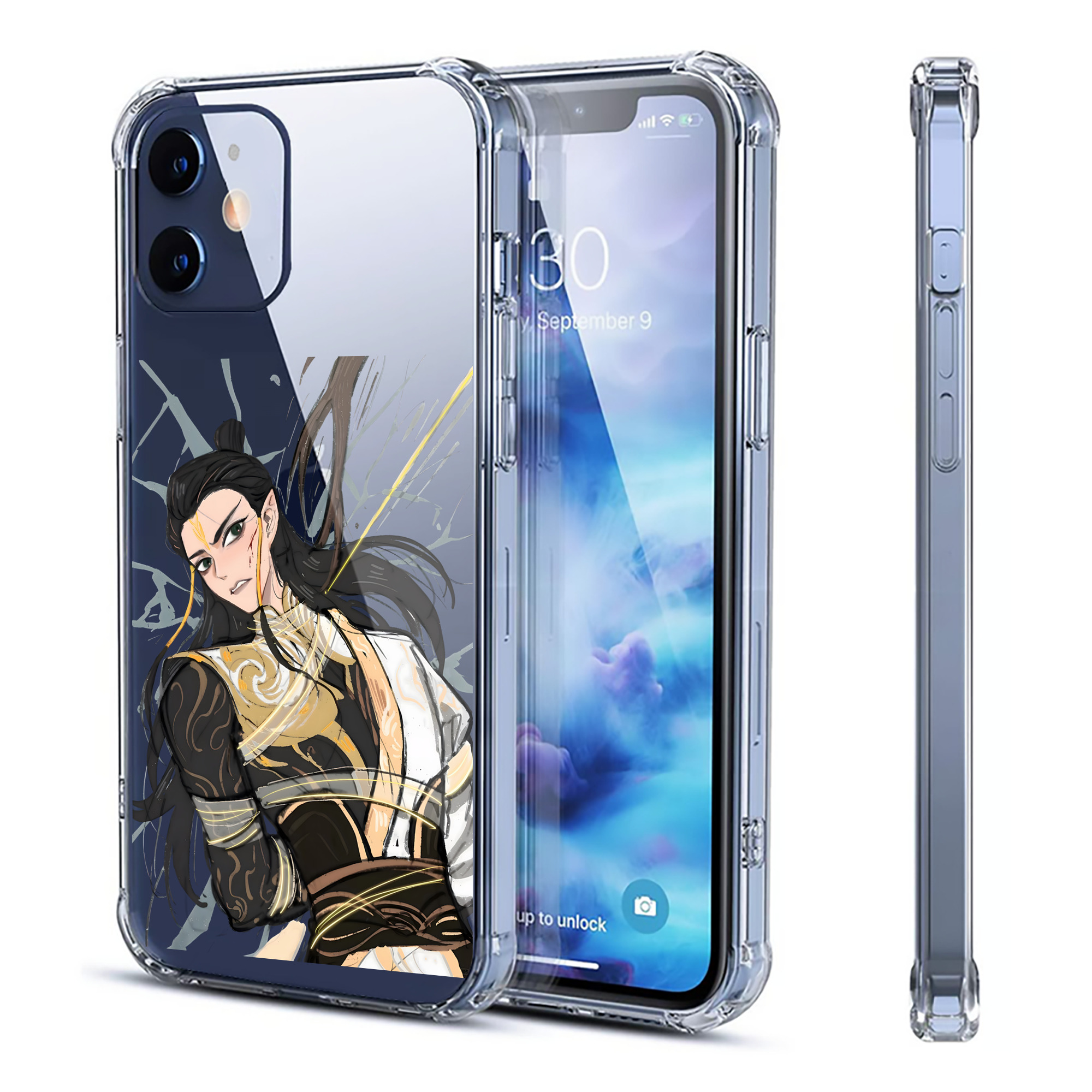 （画像用） Ne Zha 2 ナタ 魔童の大暴れ 【iPhone 12シリーズ対応】透明スマホケース（クリアソフトケース）